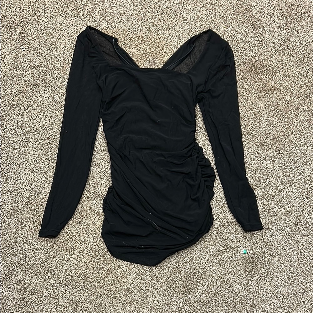 Chic Black Long Sleeve Dress